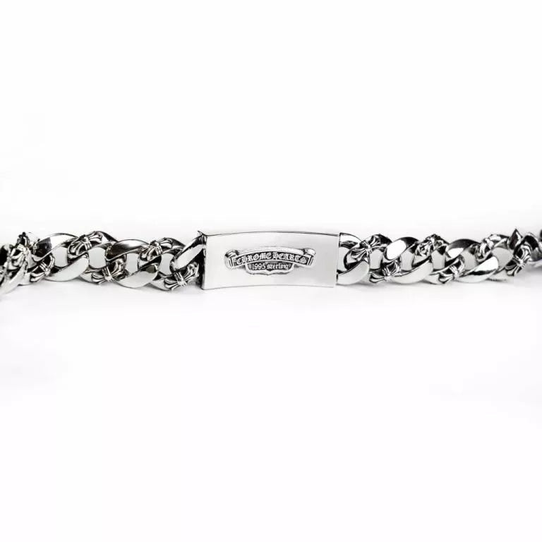 Chrome Hearts Dagger ID Fancy Link Clip Bracelet - 6