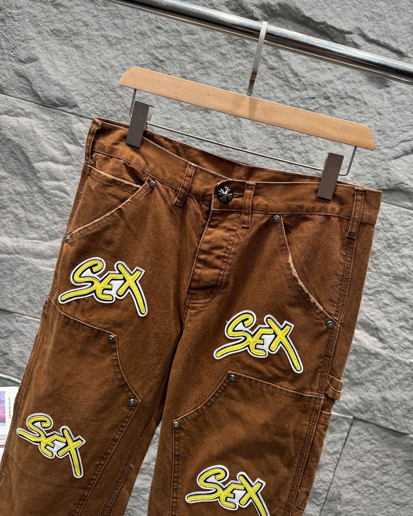 Chrome Hearts Sex Records Relaxed Fit Denim Jeans KS27