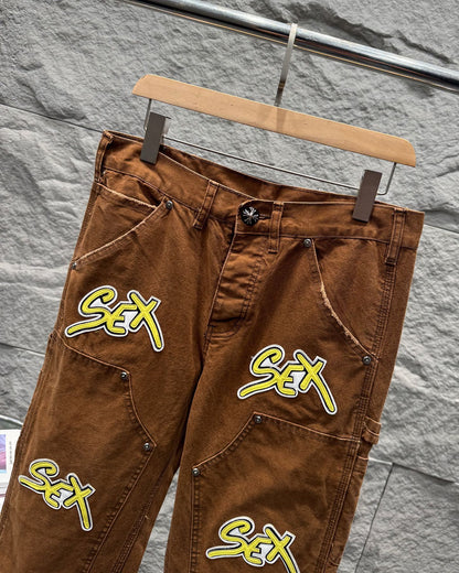Chrome Hearts Sex Records Relaxed Fit Denim Jeans KS27