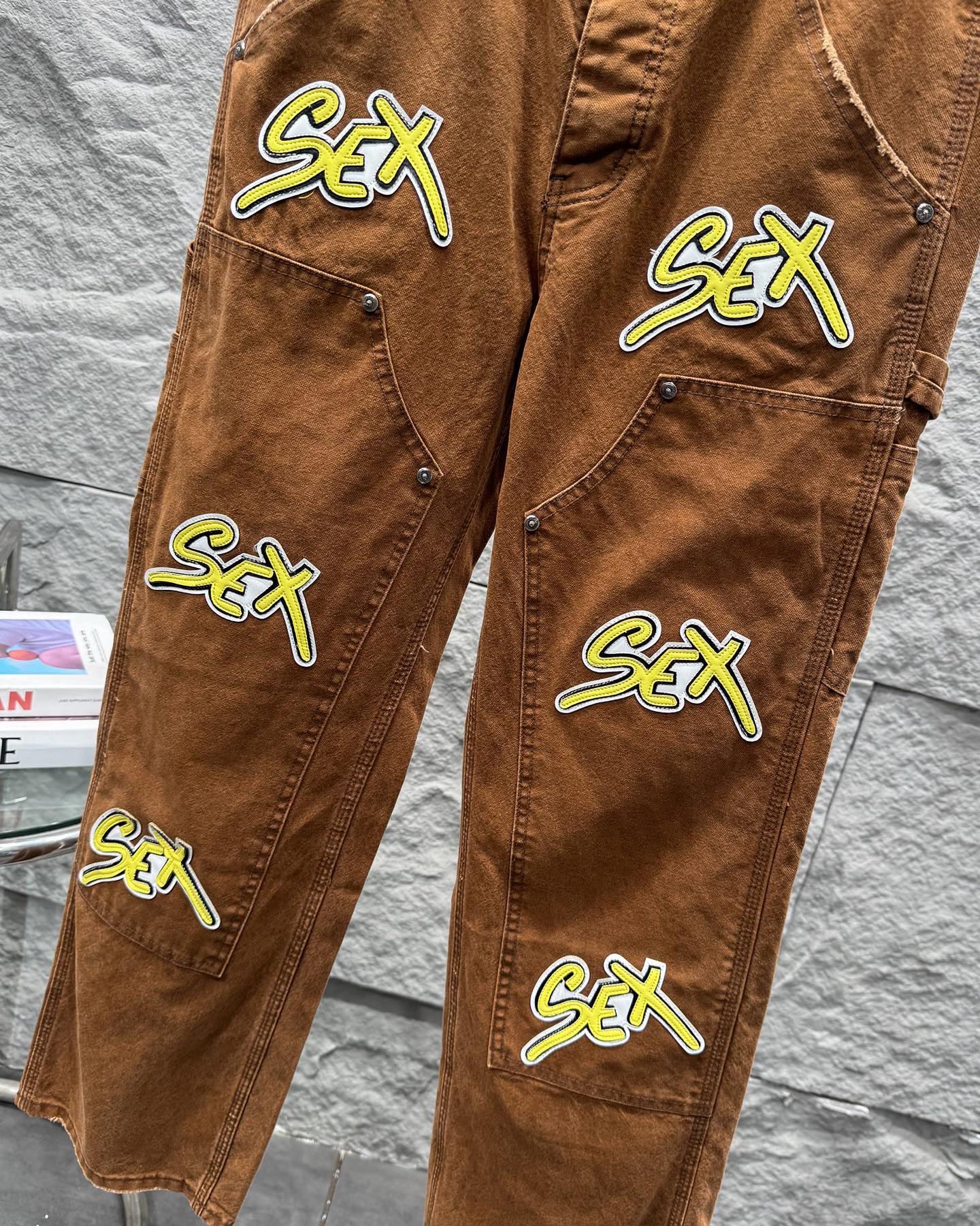 Chrome Hearts Sex Records Relaxed Fit Denim Jeans KS27