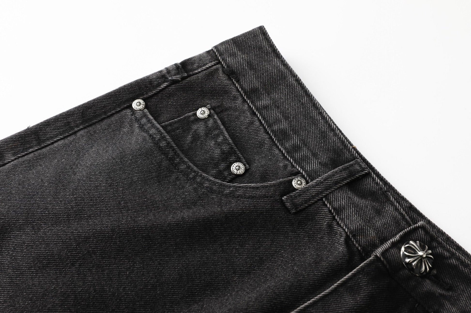 Chrome Hearts Cross Leather Patch B01 Fit Denim Jeans KB23