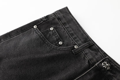 Chrome Hearts Cross Leather Patch B01 Fit Denim Jeans KB23