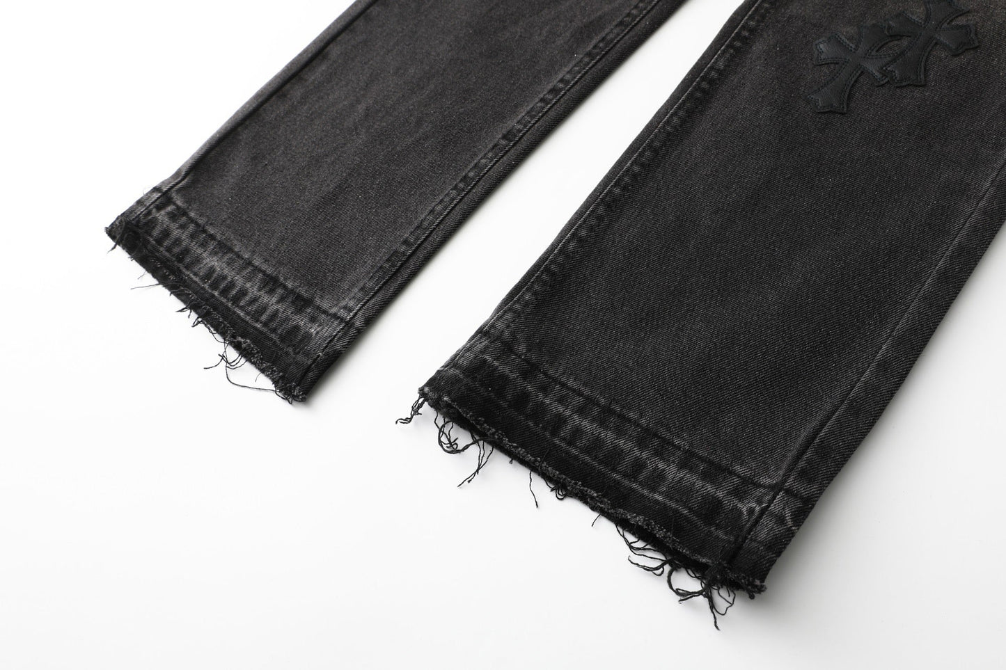 Chrome Hearts Cross Leather Patch B01 Fit Denim Jeans KB23