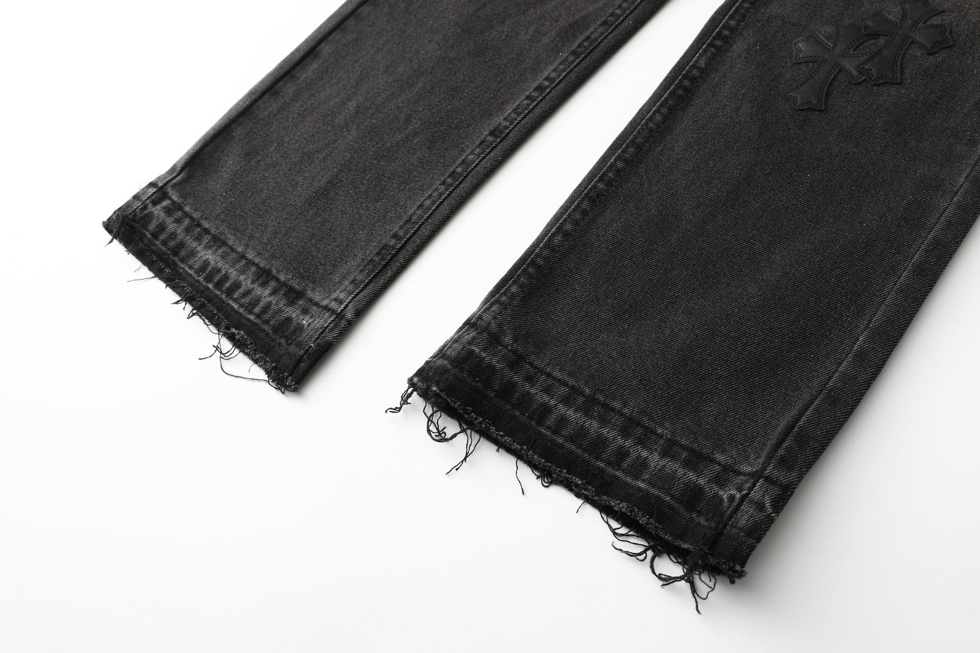 Chrome Hearts Cross Leather Patch B01 Fit Denim Jeans KB23