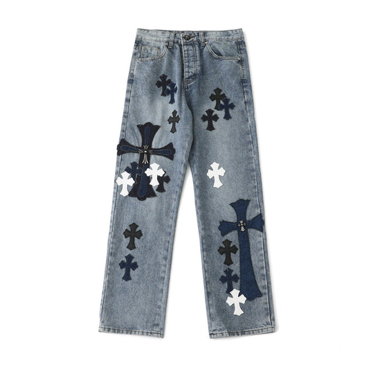 Chrome Hearts Cross Washed Limited Edition Denim Jeans KS20