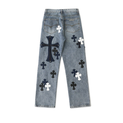 Chrome Hearts Cross Washed Limited Edition Denim Jeans KS20