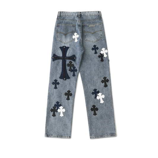 Chrome Hearts Cross Washed Limited Edition Denim Jeans KS20