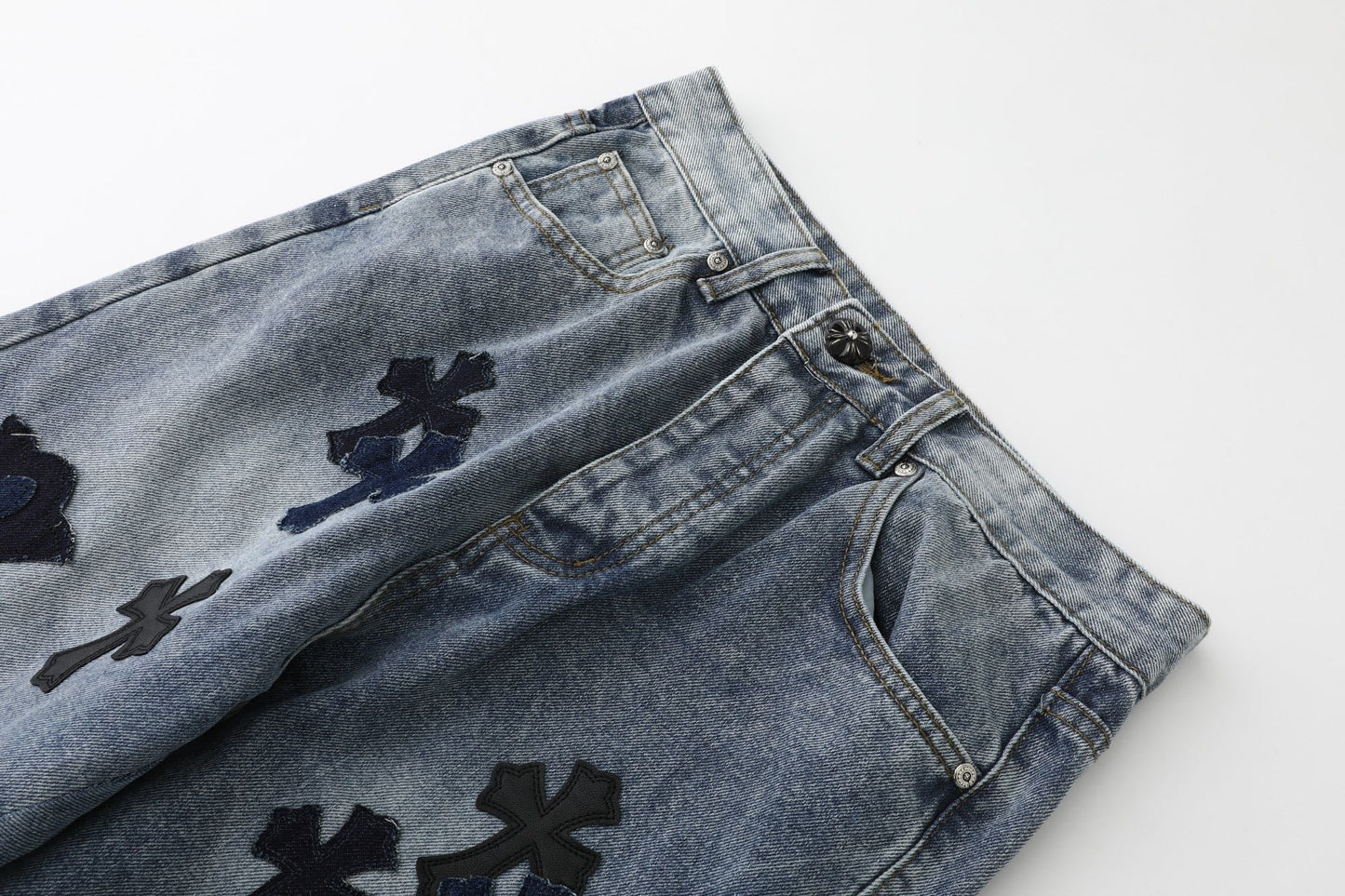 Chrome Hearts Cross Washed Limited Edition Denim Jeans KS20
