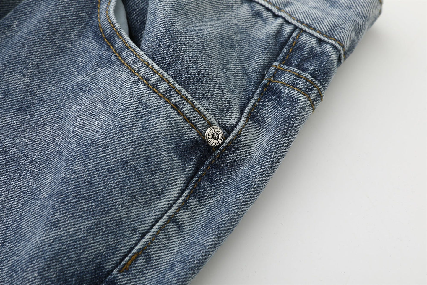 Chrome Hearts Cross Washed Limited Edition Denim Jeans KS20