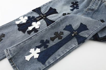 Chrome Hearts Cross Washed Limited Edition Denim Jeans KS20