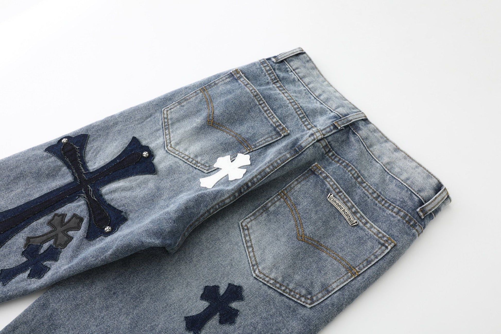 Chrome Hearts Cross Washed Limited Edition Denim Jeans KS20