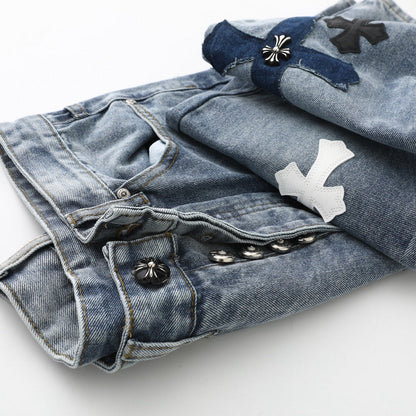 Chrome Hearts Cross Washed Limited Edition Denim Jeans KS20