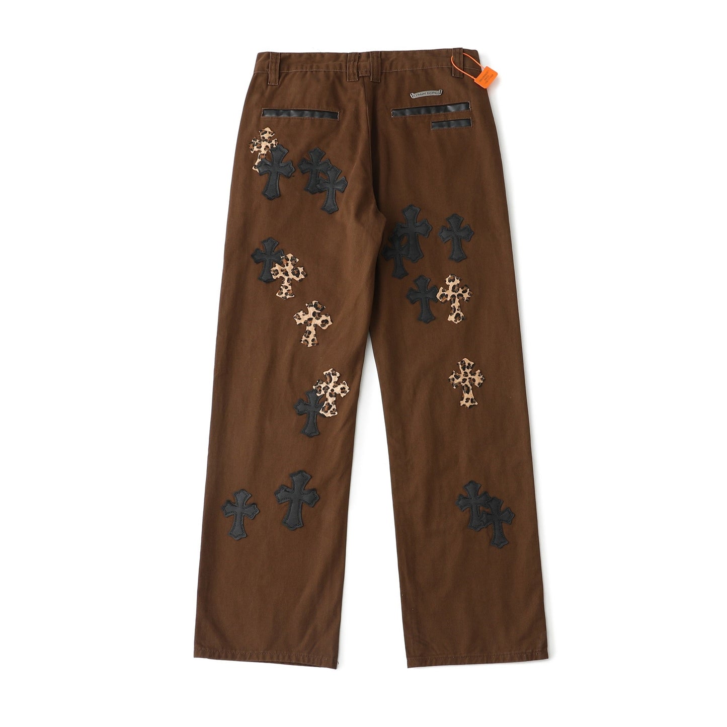 Chrome Hearts Brown Casual Denim Jeans KZ18