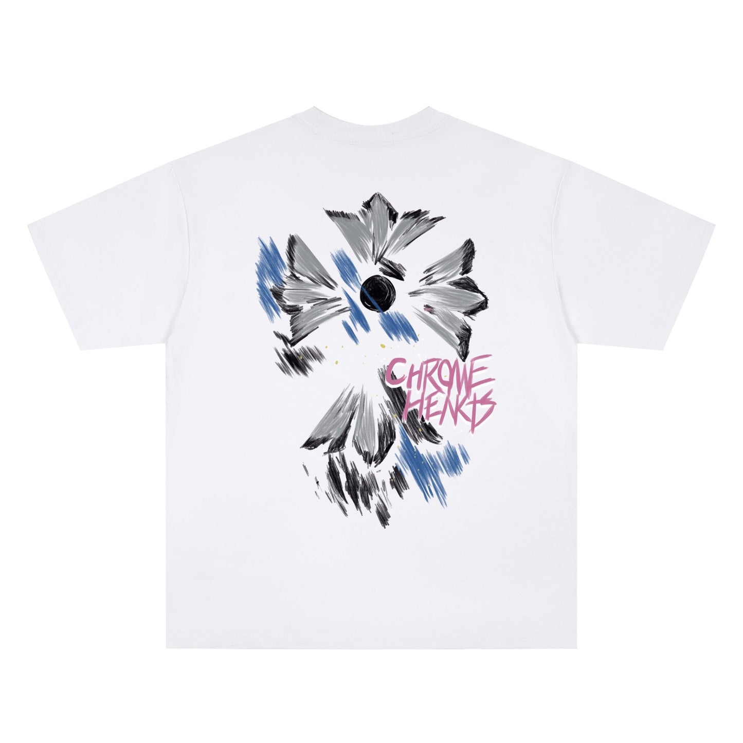 Chrome Hearts Floral Cross Short Sleeve T-Shirt KH12