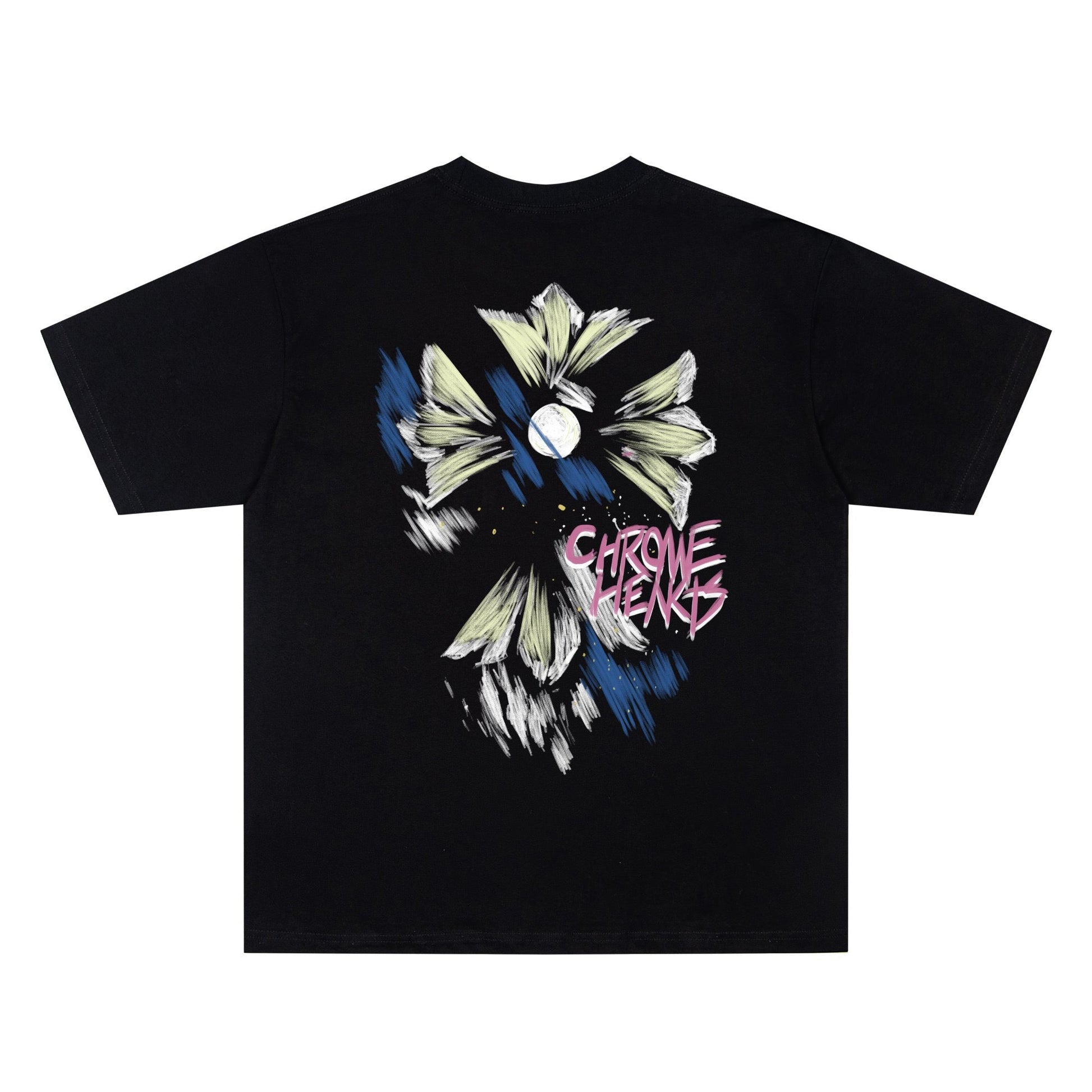 Chrome Hearts Floral Cross Short Sleeve T-Shirt KH12