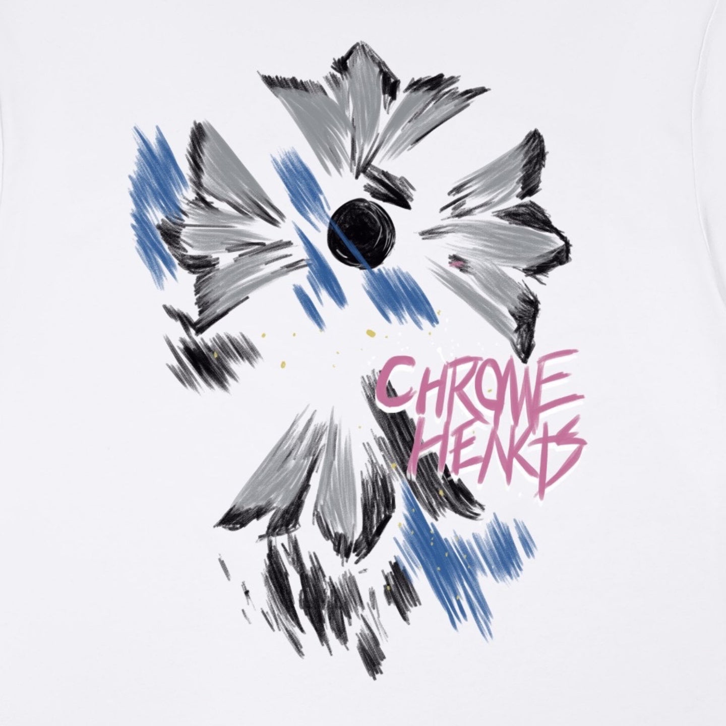 Chrome Hearts Floral Cross Short Sleeve T-Shirt KH12