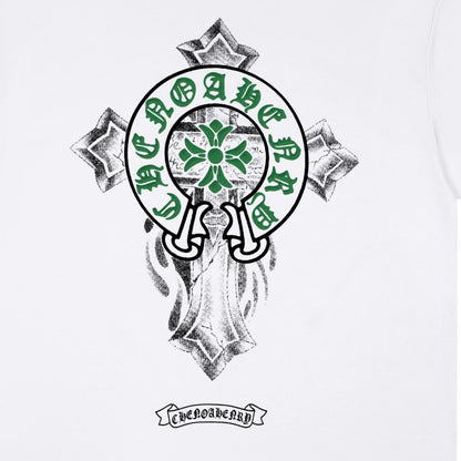 Chrome Hearts Horseshoe Print T-Shirt KM11