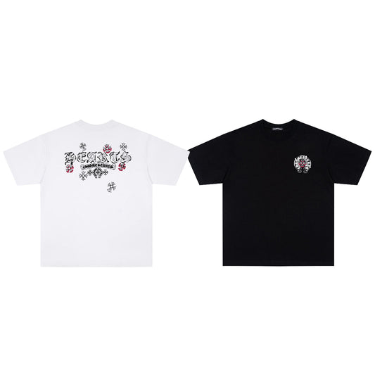 Chrome Hearts Sanskrit Floral Crew Neck T-Shirt KF10