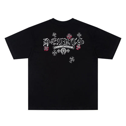 Chrome Hearts Sanskrit Floral Crew Neck T-Shirt KF10