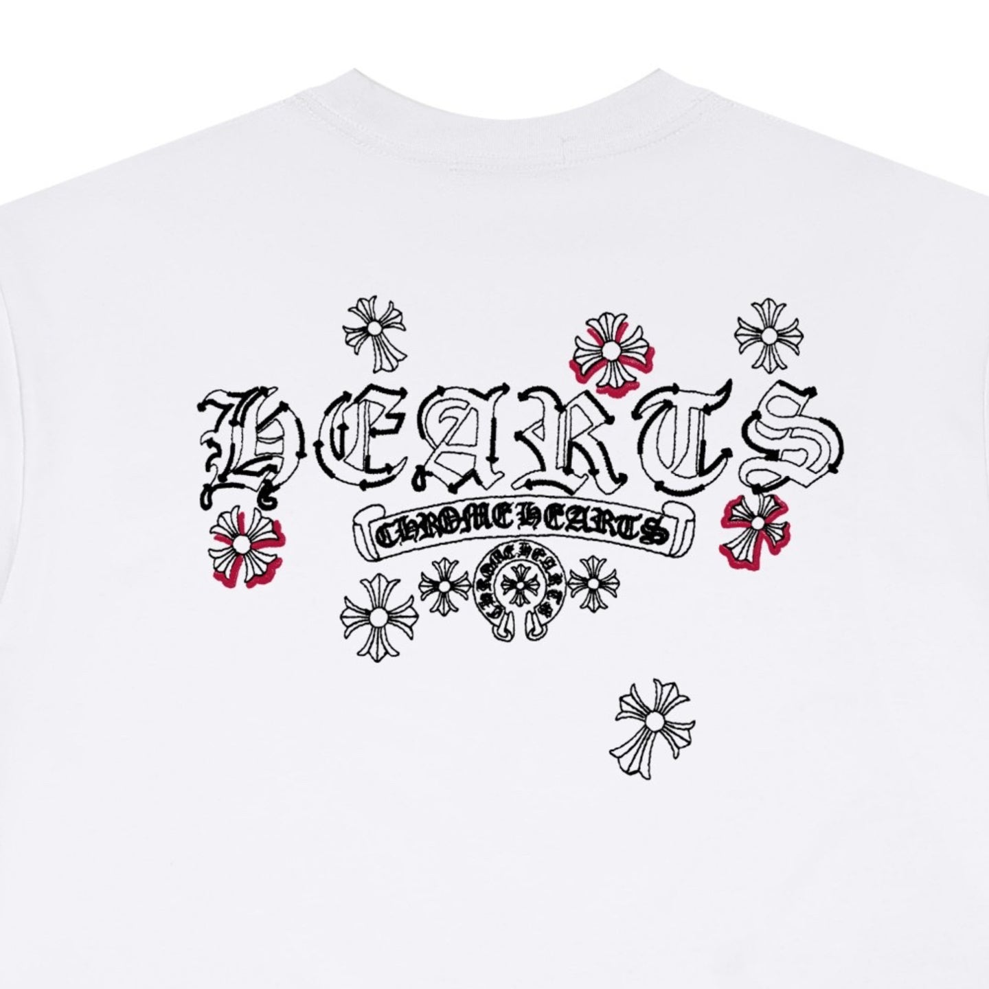 Chrome Hearts Sanskrit Floral Crew Neck T-Shirt KF10