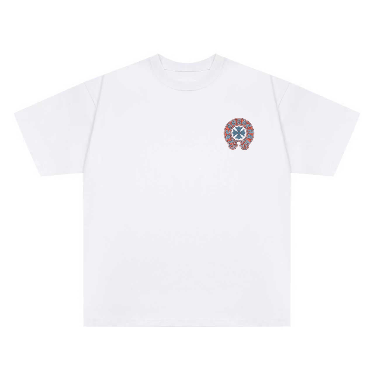 Chrome Hearts Color-Block Print Couple T-Shirts KZ08