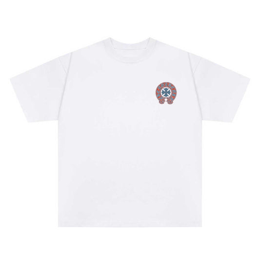 Chrome Hearts Color-Block Print Couple T-Shirts KZ08