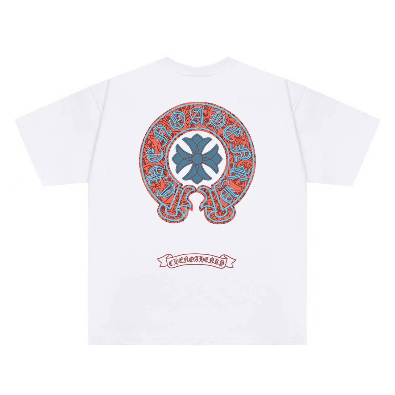 Chrome Hearts Color-Block Print Couple T-Shirts KZ08