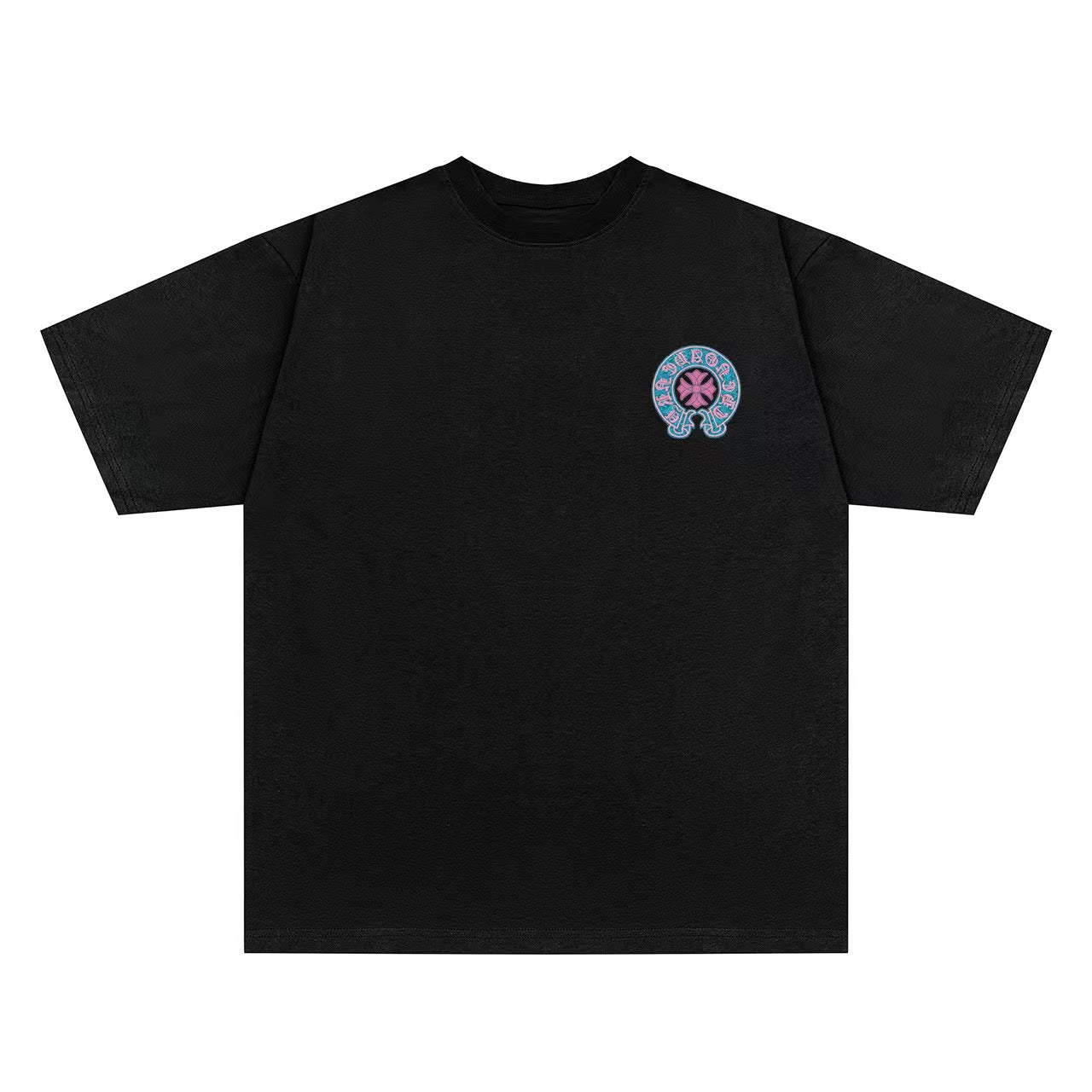 Chrome Hearts Color-Block Print Couple T-Shirts KZ08