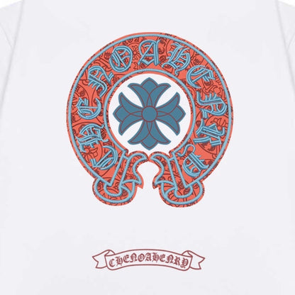Chrome Hearts Color-Block Print Couple T-Shirts KZ08