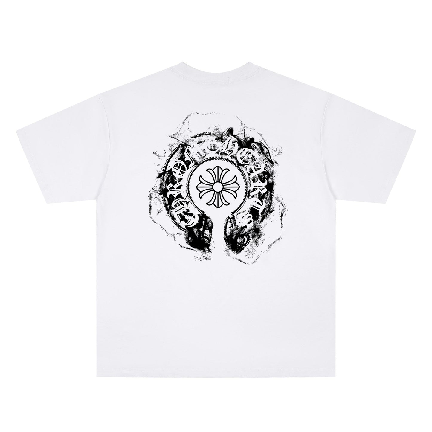 Chrome Hearts Smoke Horseshoe Graphic T-Shirt KY06