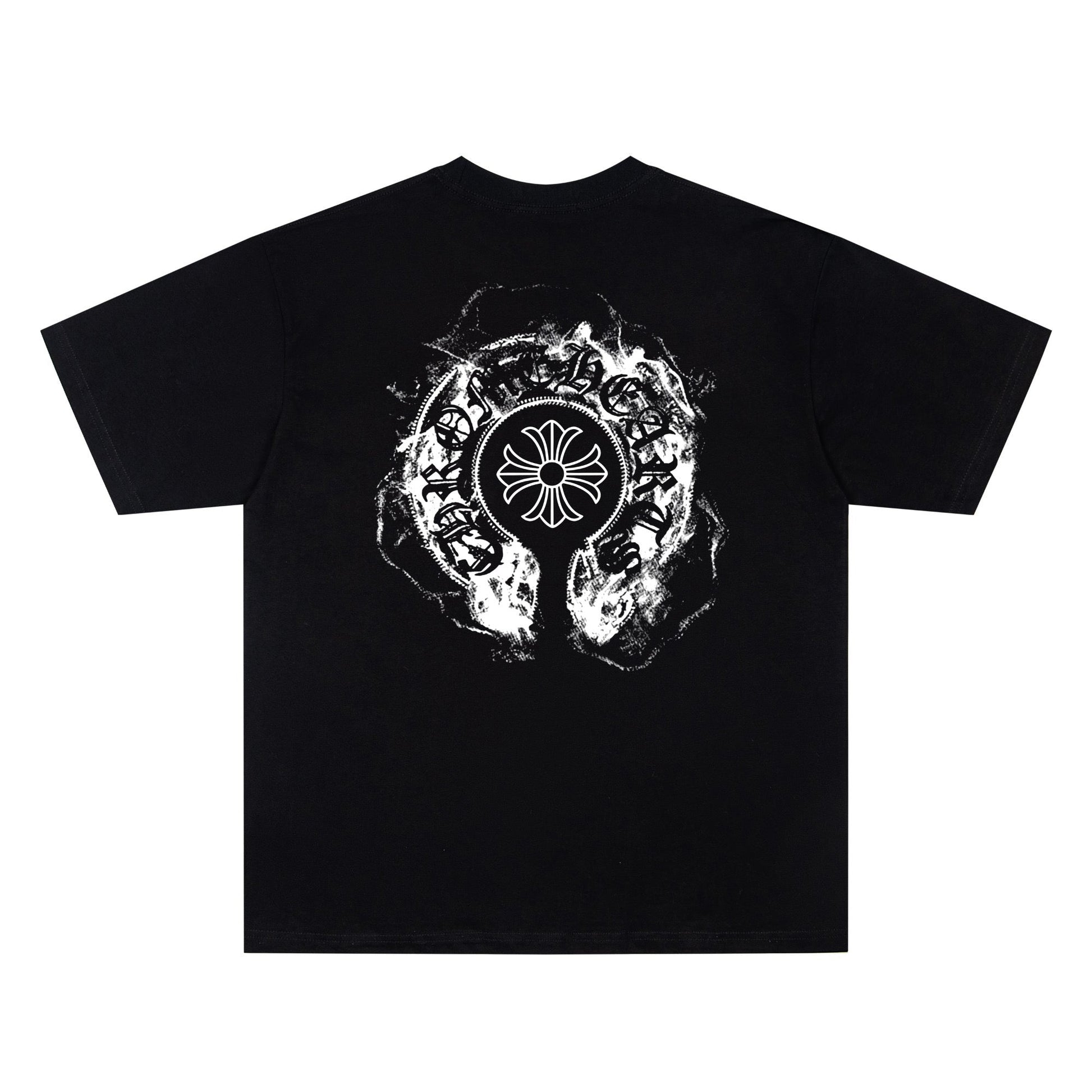 Chrome Hearts Smoke Horseshoe Graphic T-Shirt KY06