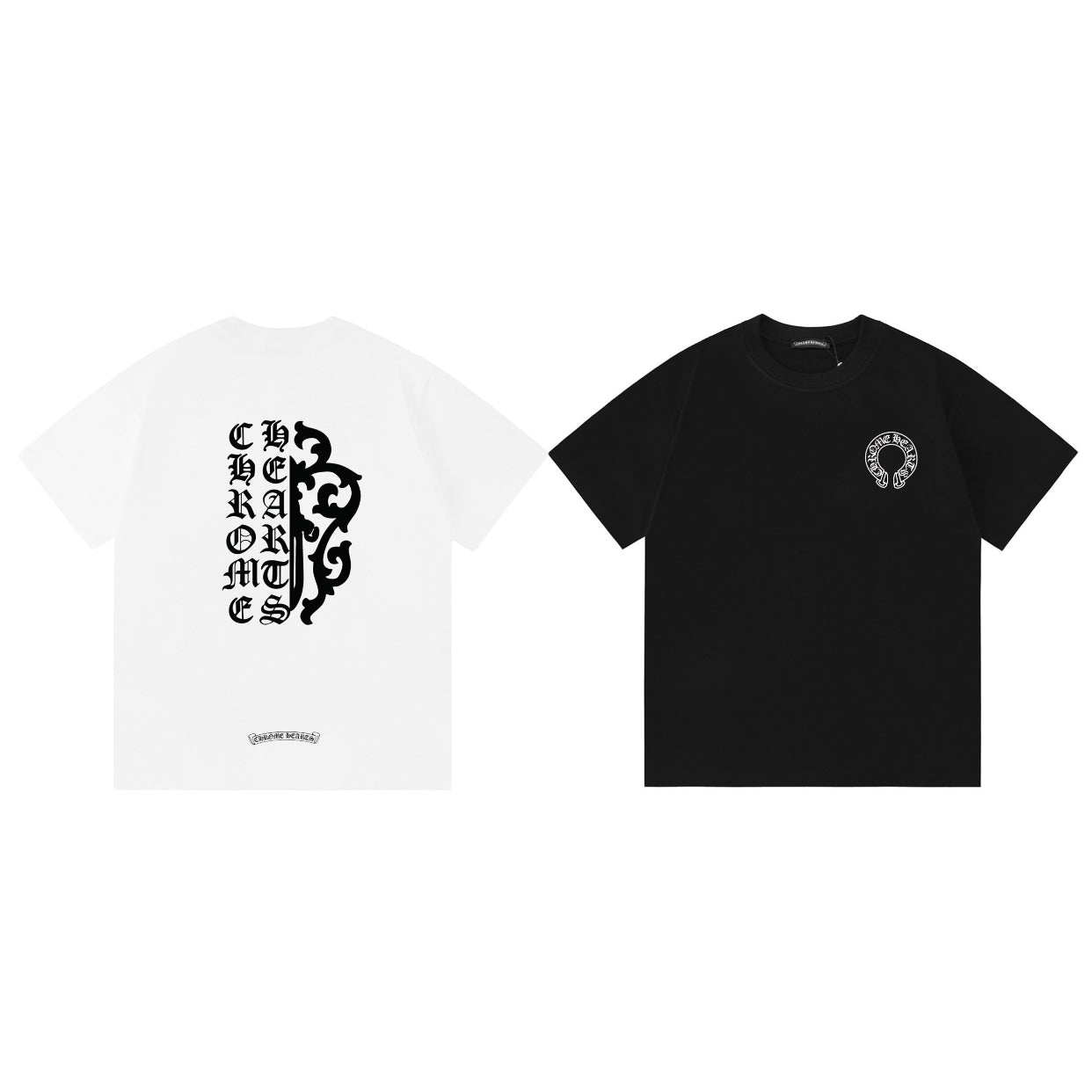 Chrome Hearts Letter Pattern Print Short Sleeve T-Shirt KZ05