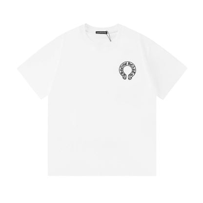 Chrome Hearts Letter Pattern Print Short Sleeve T-Shirt KZ05