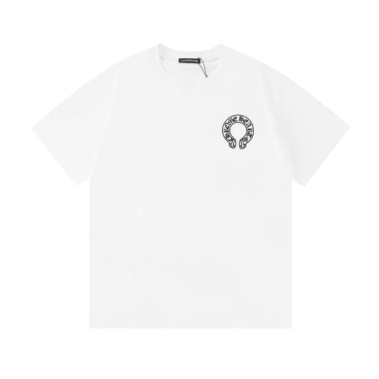 Chrome Hearts Letter Pattern Print Short Sleeve T-Shirt KZ05