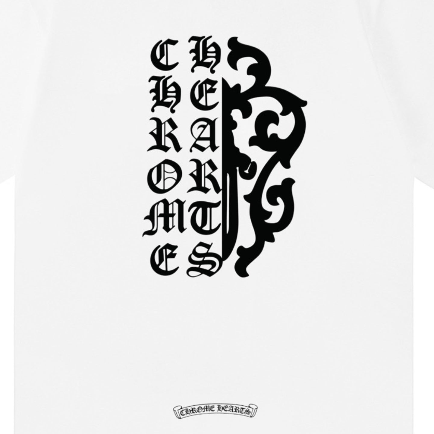 Chrome Hearts Letter Pattern Print Short Sleeve T-Shirt KZ05