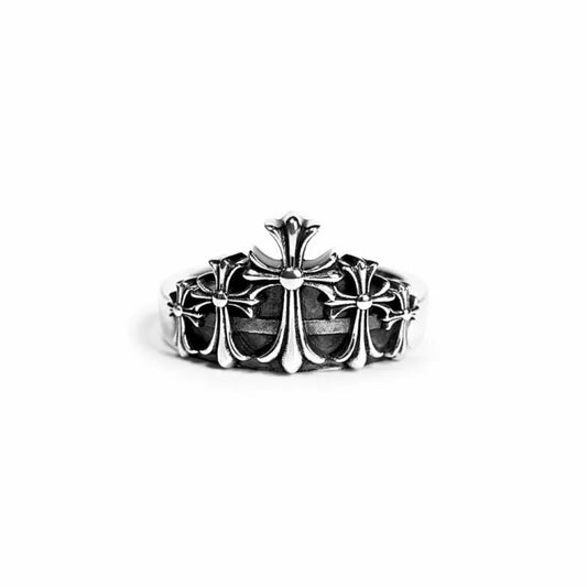 Chrome Hearts Cross Crown Ring - 5