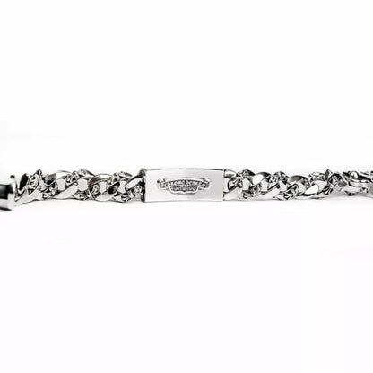 Chrome Hearts Dagger ID Fancy Link Clip Bracelet - 6