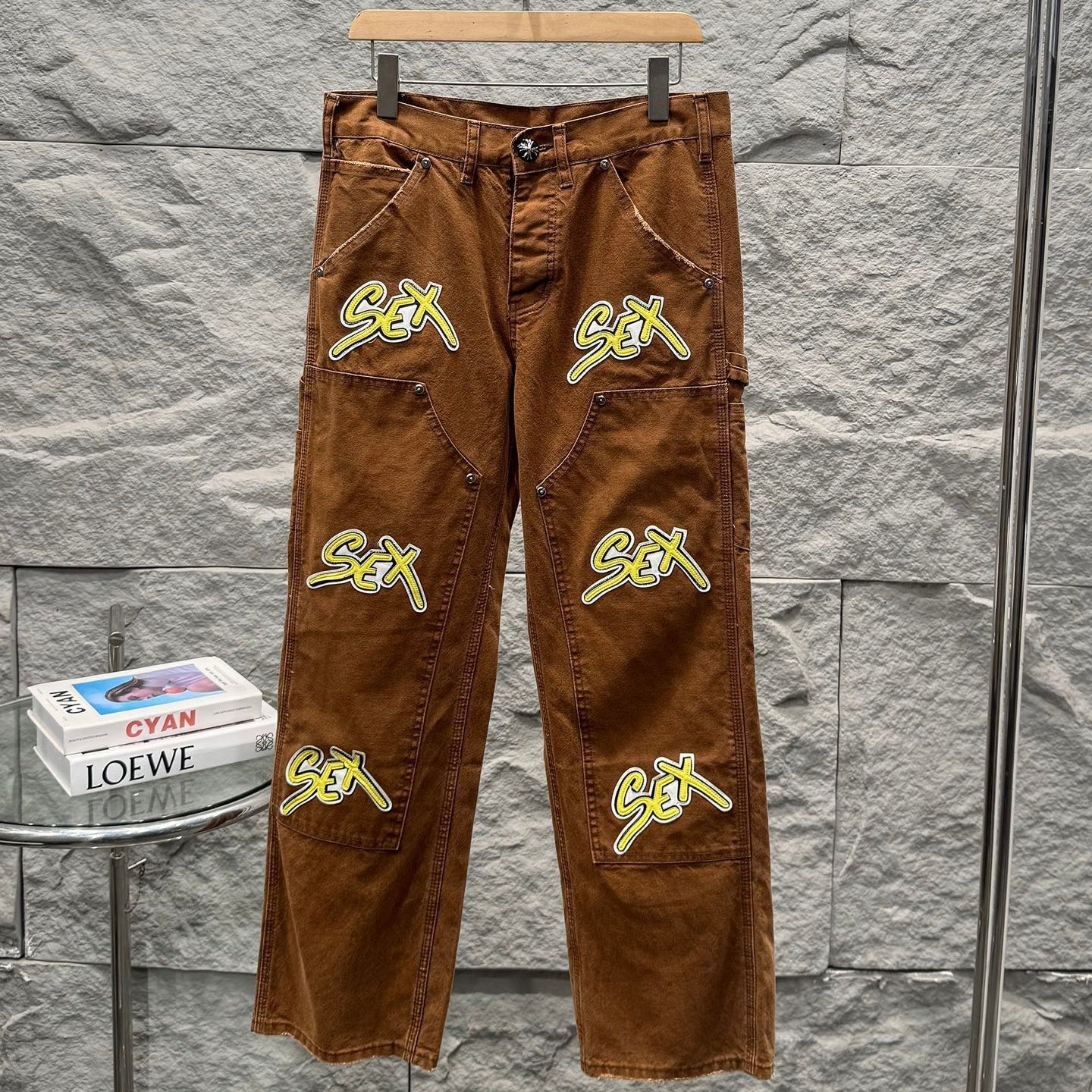 Chrome Hearts Sex Records Relaxed Fit Denim Jeans KS27