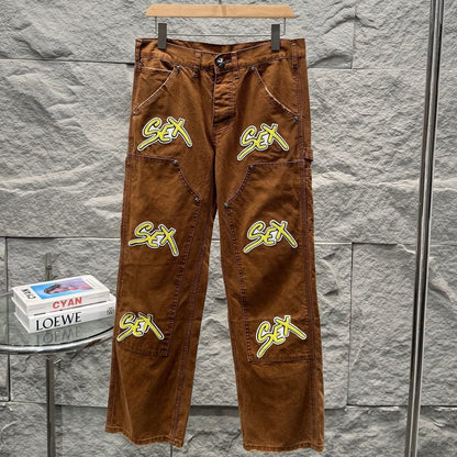 Chrome Hearts Sex Records Relaxed Fit Denim Jeans KS27