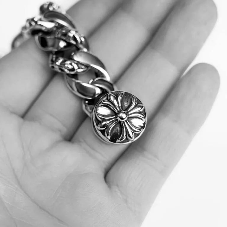Dagger ID Fancy Link Clip Bracelet - 6