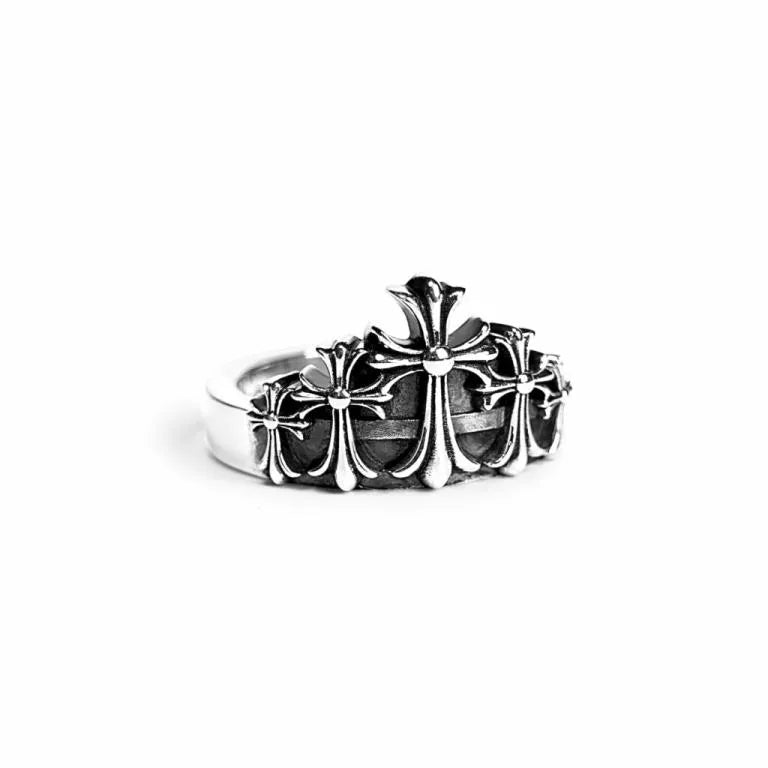Chrome Hearts Cross Crown Ring - 5
