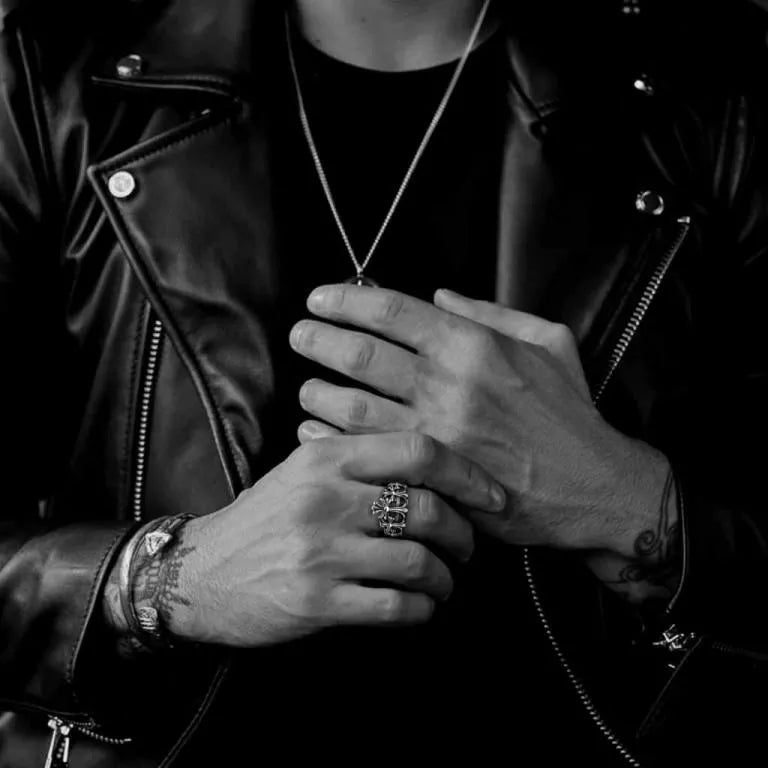 Chrome Hearts Cross Crown Ring - 5
